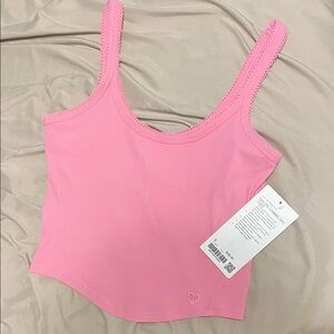 lululemon Nulu Ribbed Cropped Tank Top Heart